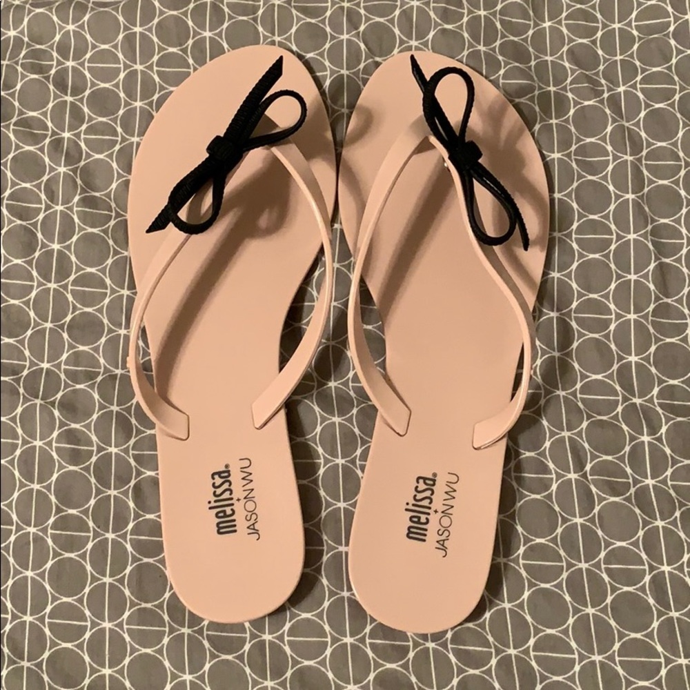 New In Box. Melissa x Jason Wu slippers. Size 8.
